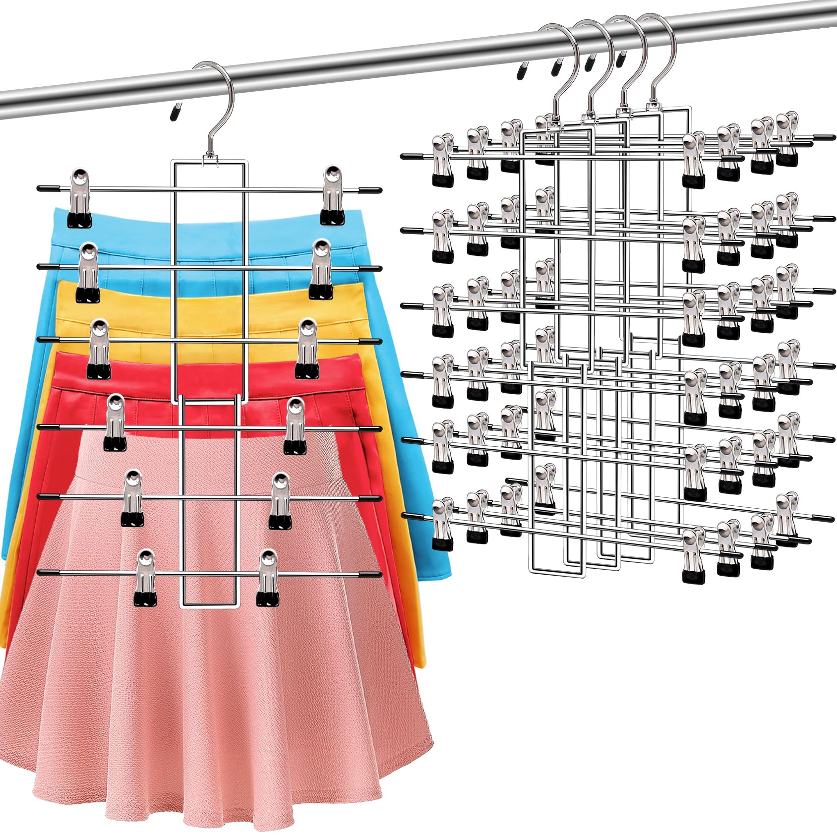Cintre Pince Jupepantalon Métal & Bois Design