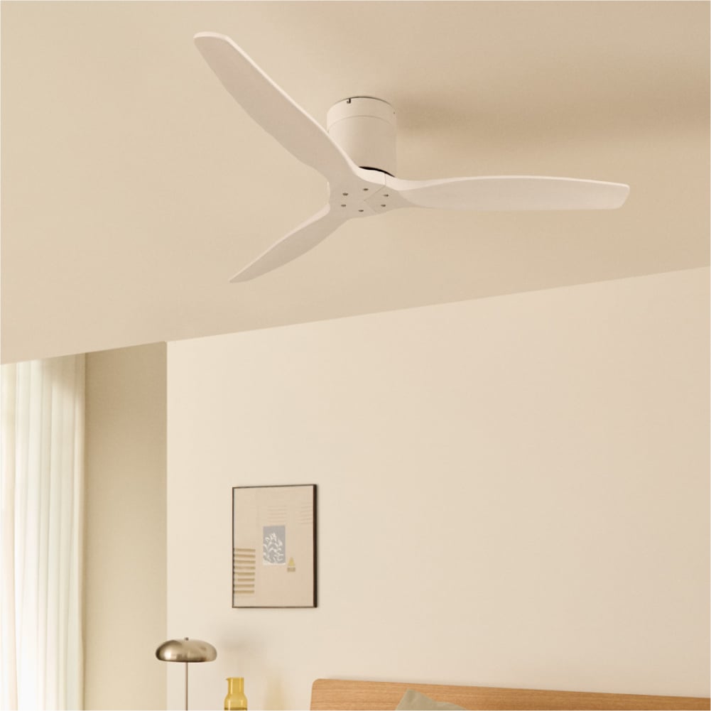 CREATE - WIND CALM M - Ventilateur de plafond silencieux 40W avec pales techniques en ABS Ø132cm sans eclaraige sans wifi - 2