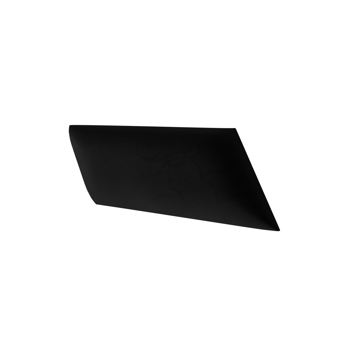 Panel ścienny tapicerowany Stegu Mollis równoległobok lewy 30x15 welur czarny 1 szt.