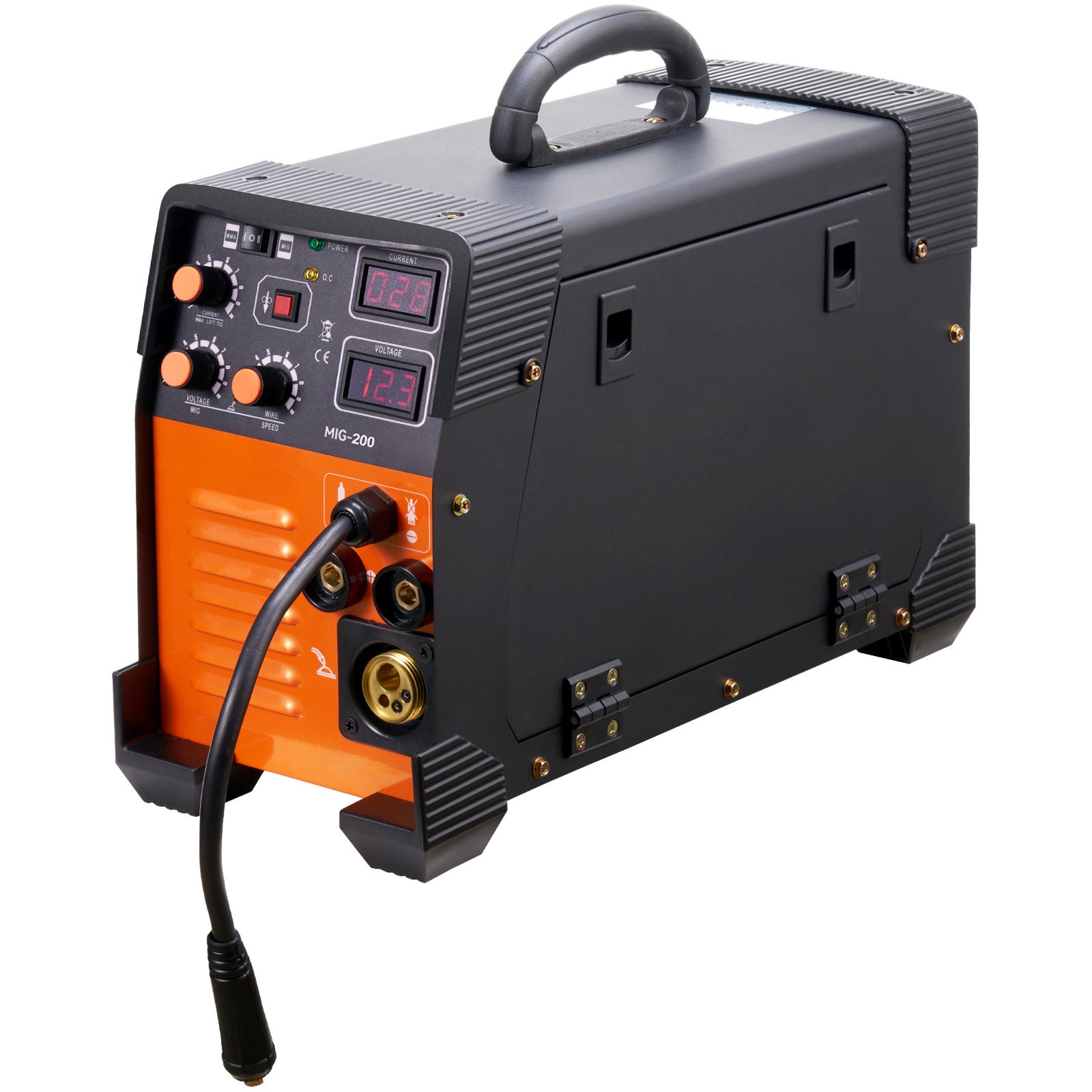 Soudeur MIG 200 Amp 3 en 1,SucceBuy soudeur à l'arc MIG TIG,écran digital,onduleur IGBT DC,220V,rouge - 3