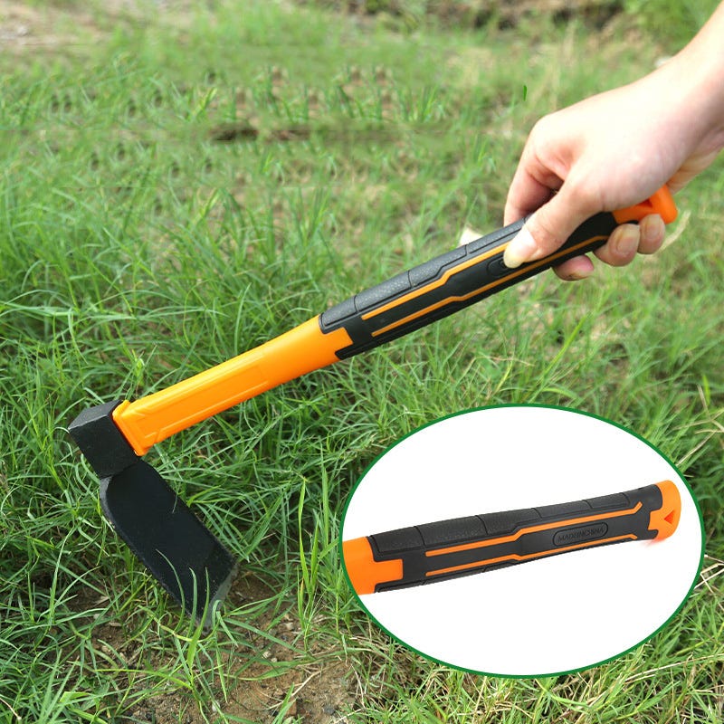 Azada de metal resistente de 46,5 cm, herramienta portátil para cavar ...