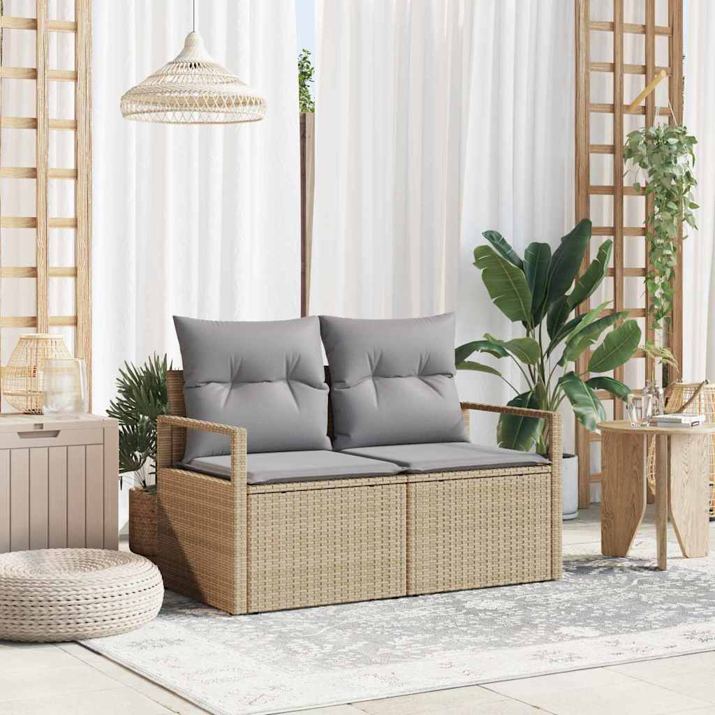 Sofa Ogrodowa z poduszką 120 x 62 x 69 cm polirattan vidaXL