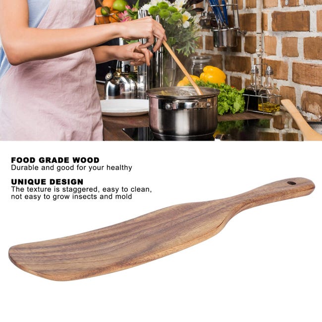 Spatola Legno Piatta per cucina Cm 45 manico compreso Spatola Legno Piatta per cucina Cm 45 manico compreso