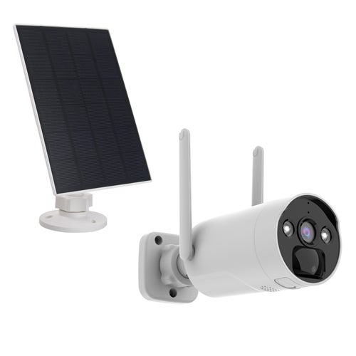 KIT écran 7″ enregistreur 4MP ULTRA HD + 2 Caméras rechargeables (1x PT) + 2 Panneaux solaire - 7