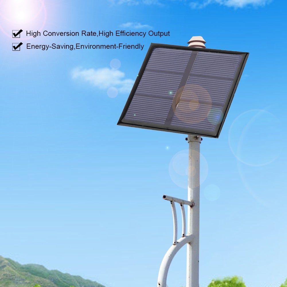 Mini pannello solare portatile 0,7 W 1,5 V, modulo di alimentazione, caricabatterie per batteria da 1,2 V con filo 70 x 70 mm - 2