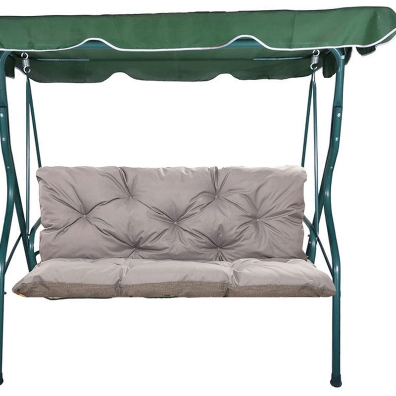 Poduszka ogrodowa na huśtawkę 160x60x50cm poduszka na meble ogrodowe jasna szara, poduszka na balkon taras, poducha ogrodowa na ławkę