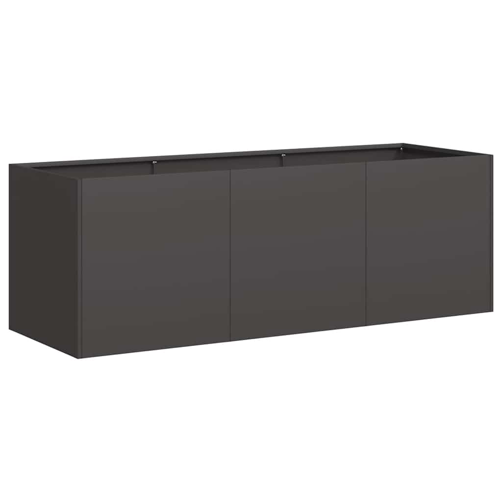 Jardinière Noir 120x40x40 cm Acier laminé à froid vidaXL - 2