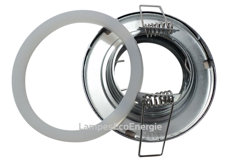 6 Spots LED Encastrables Alu Brossé Etanche IP44 Pour Salle de Bain Blanc Chaud - 4