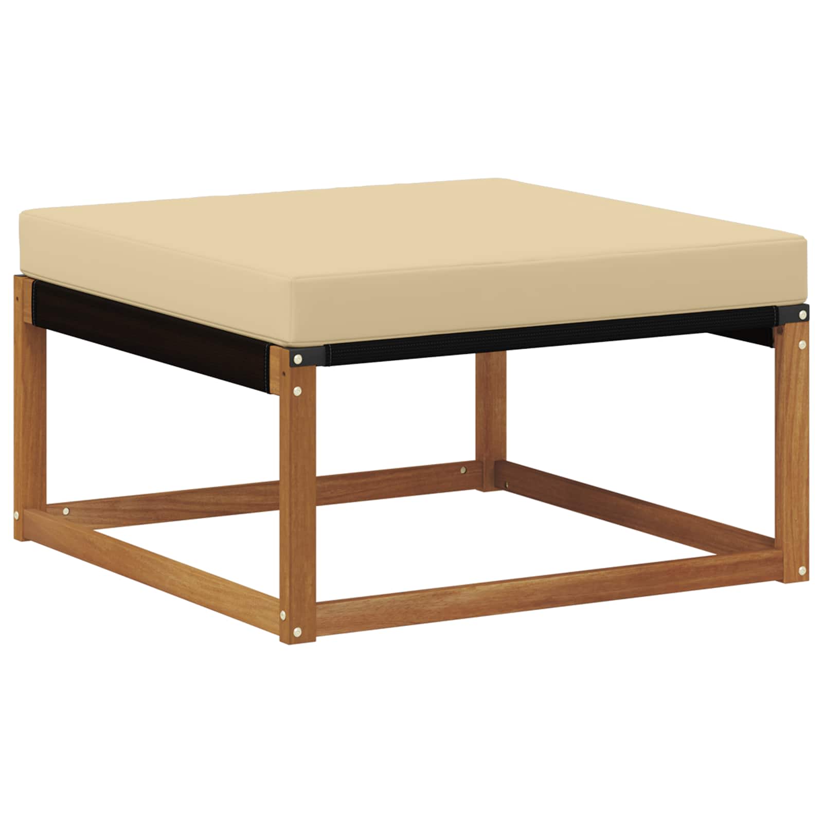Ensemble de canapés d'extérieur 7 pc naturel et beige - 6