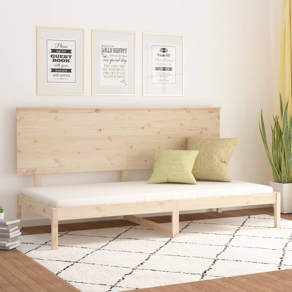 Łóżko Dzienne Drewniane Brązowe Rama Łóżka Ze Stelażem Sofa 90x200 cm