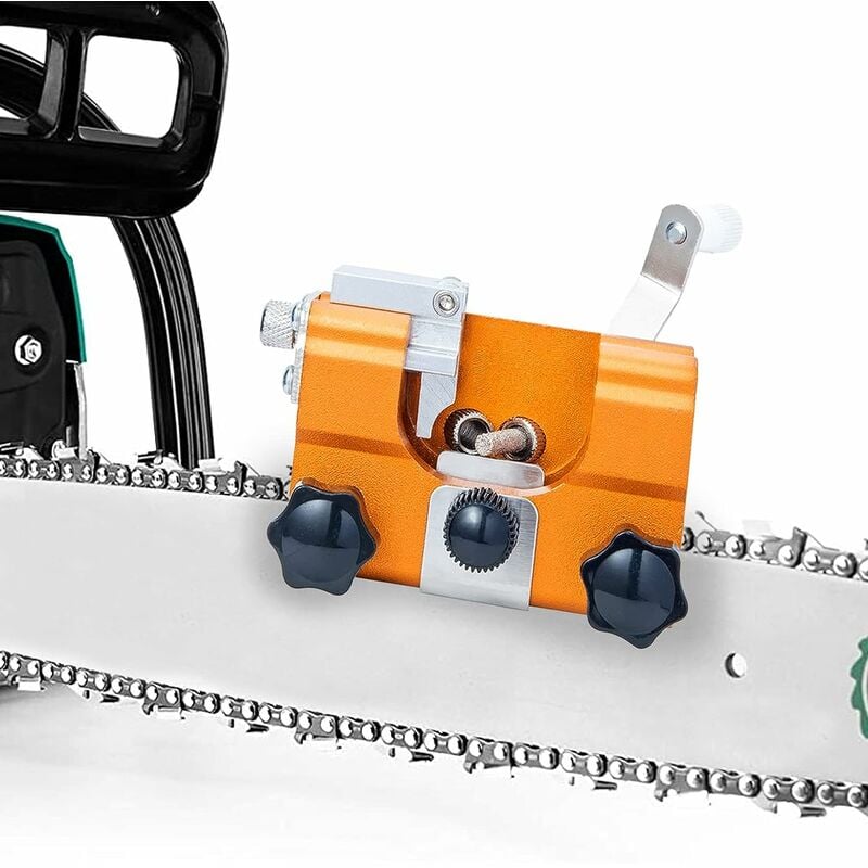 Affûteur de chaîne de tronçonneuse, gabarit d'affûtage de chaîne de tronçonneuse, facile à utiliser, kit d'affûtage de chaîne de tronçonneuse - 4