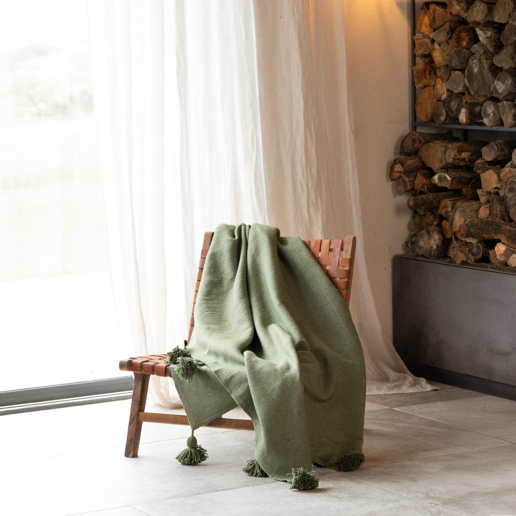 Plaid Pure Laine Écossais Hetton Vert Foncé Plaid Pure Laine Écossais Hetton Vert Foncé