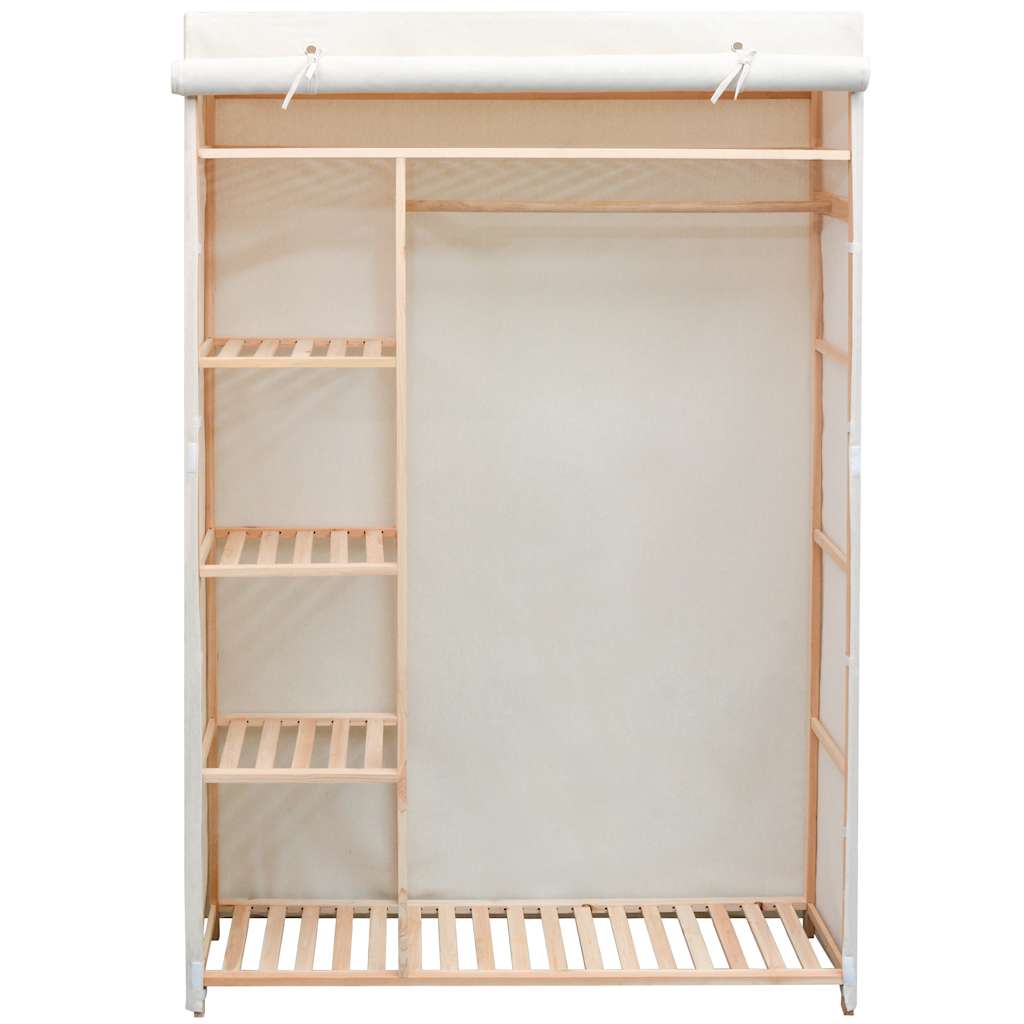 vidaXL Garde-robe en tissu et bois de pin 110x40x170 cm - 2