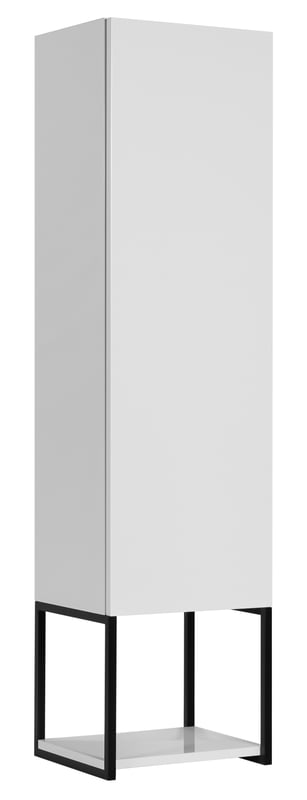 Słupek łazienkowy LOV 130 cm biały połysk lakierowany metalowa rama