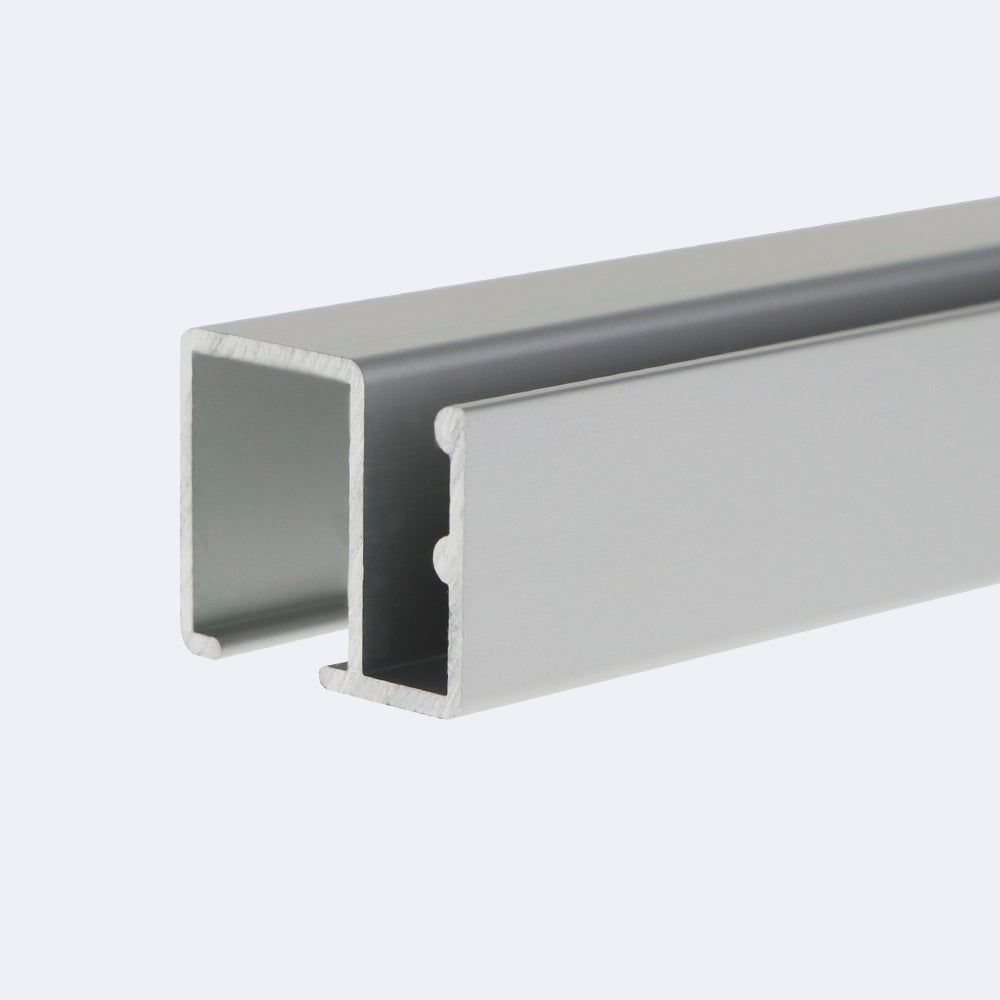Tringle rideau pour porte à affleurement de 100cm en Alu Satiné - Boulet - 2