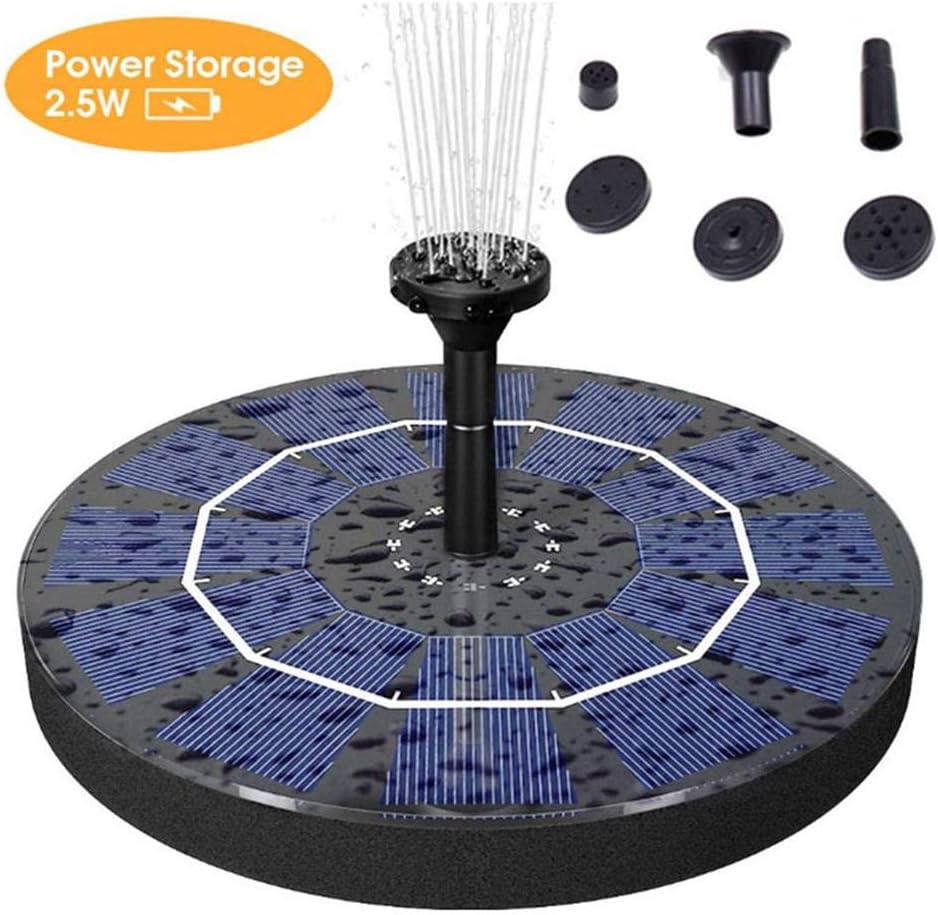 Solarna Pompa Fontannowa pompa wodna o mocy zasilana energią słoneczną akumulatorem mAh idealna poidełek dla ptaków stawów basenów ogrodów trawników