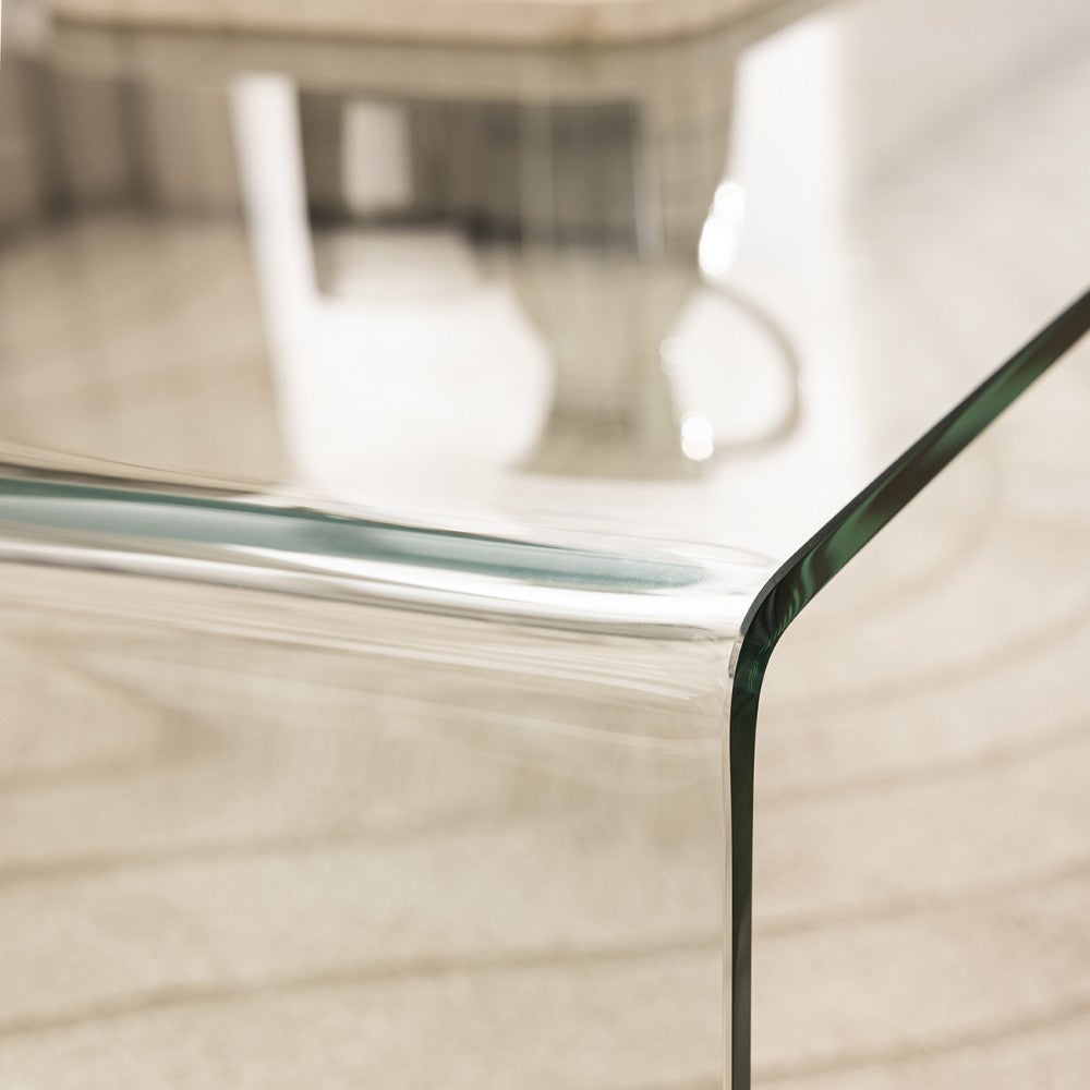 Nido - Table basse en verre L110cm - Transparent - 5
