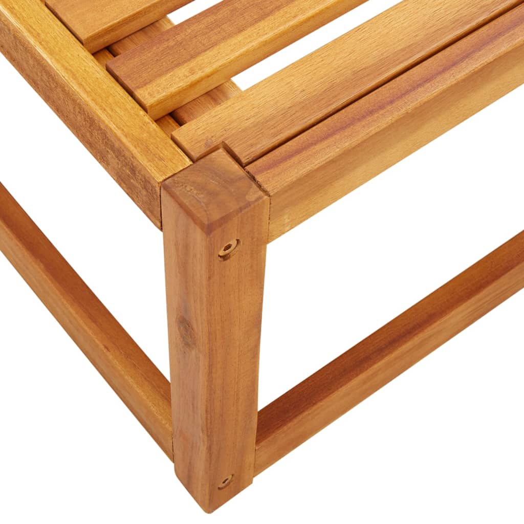 Table de jardin en bois d'acacia massif 65x65x29 cm - 7