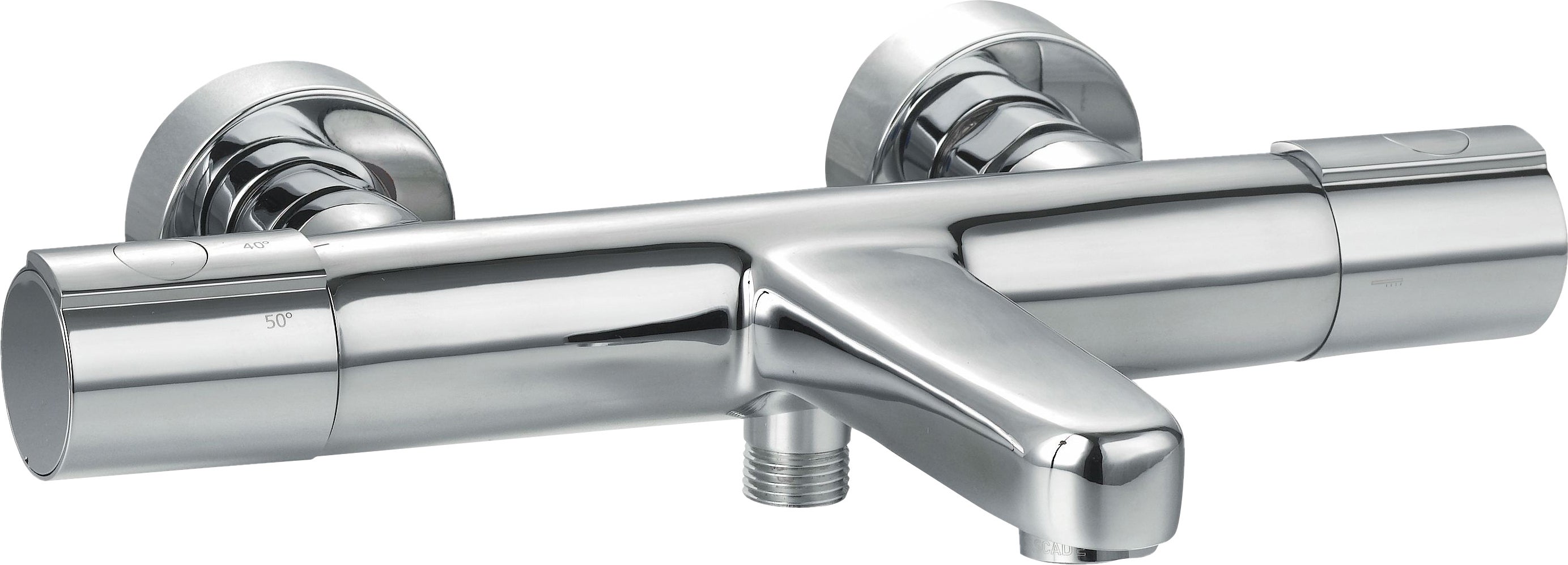 Miscelatore Termostatico Per Vasca E Doccia - Cromato, Antiscottatura, Con Barra Deviatore In Ottone - Foto 8