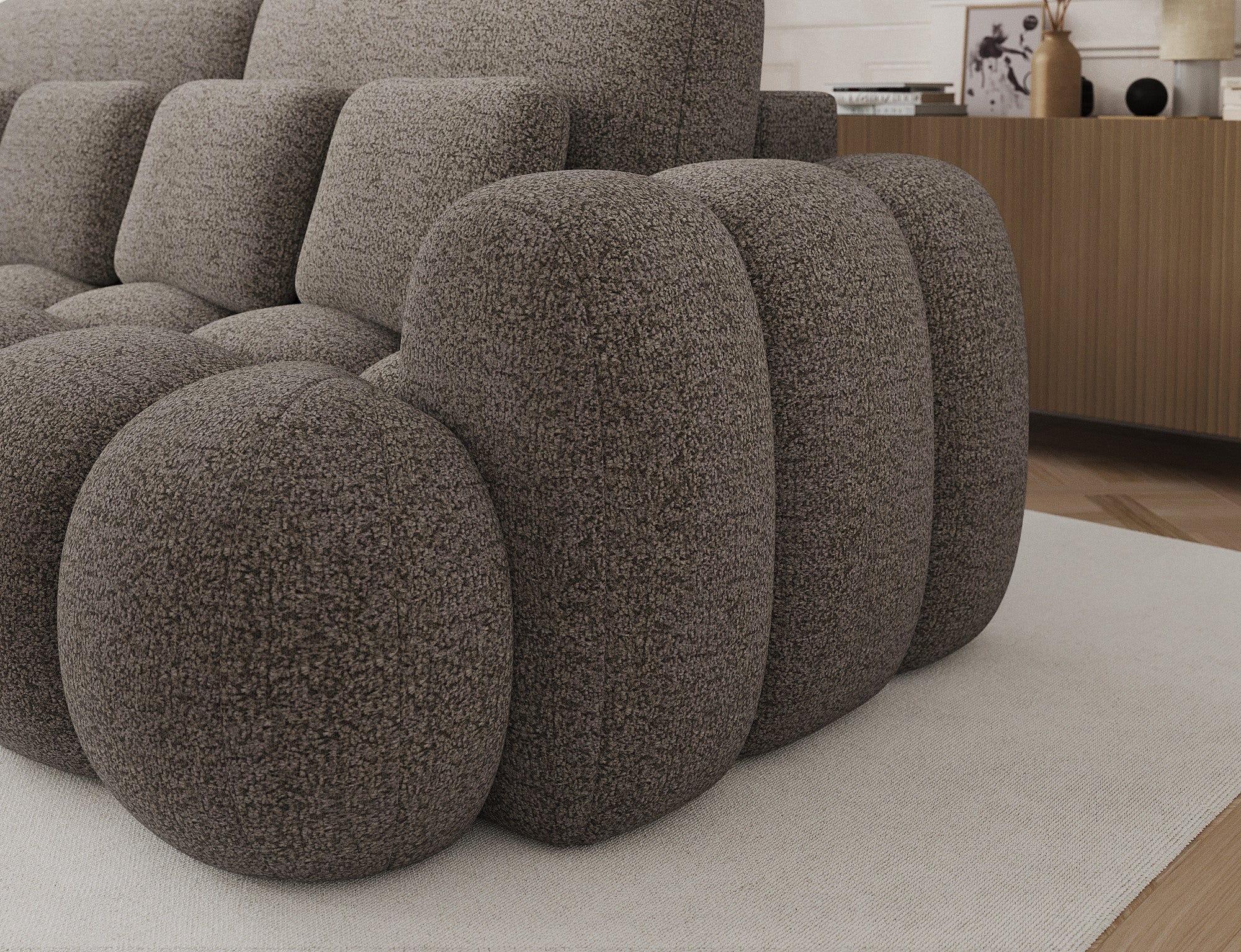 Canapé design COCOON – Le confort moderne au service de votre quotidien-Marron - 9