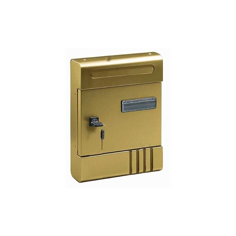 27448 20 Alu Zinc And Broze Letterbox 300 X 140mm