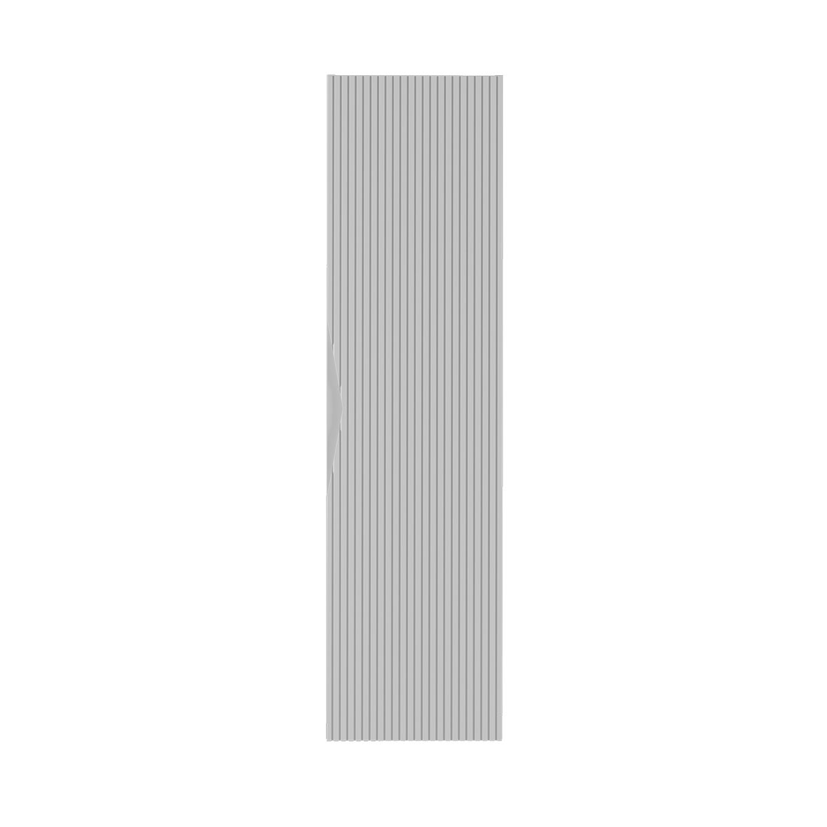 Słupek łazienkowy CLEO 160 cm biały wiszący z półkami ryflowane fronty MDF - 3