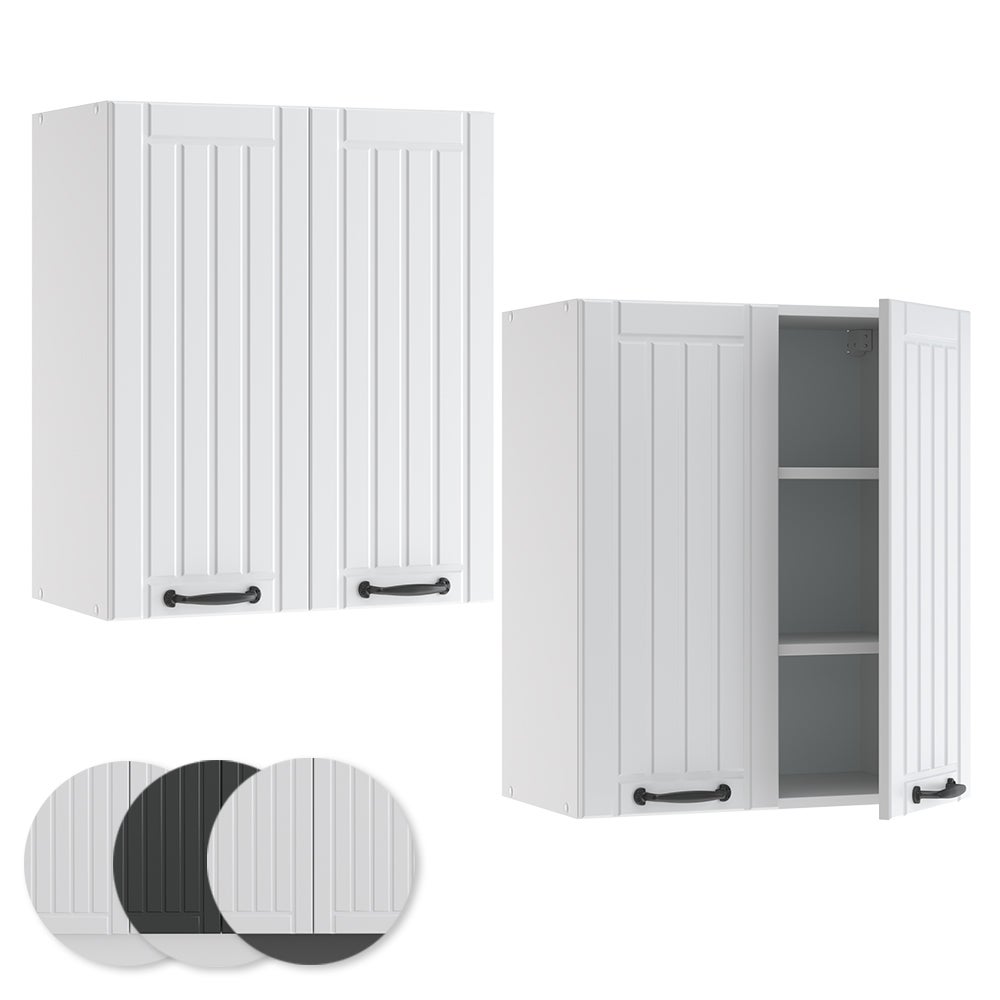 Vicco Elément haut de cuisine Fame-Line, Blanc campagne, 60cm - 5