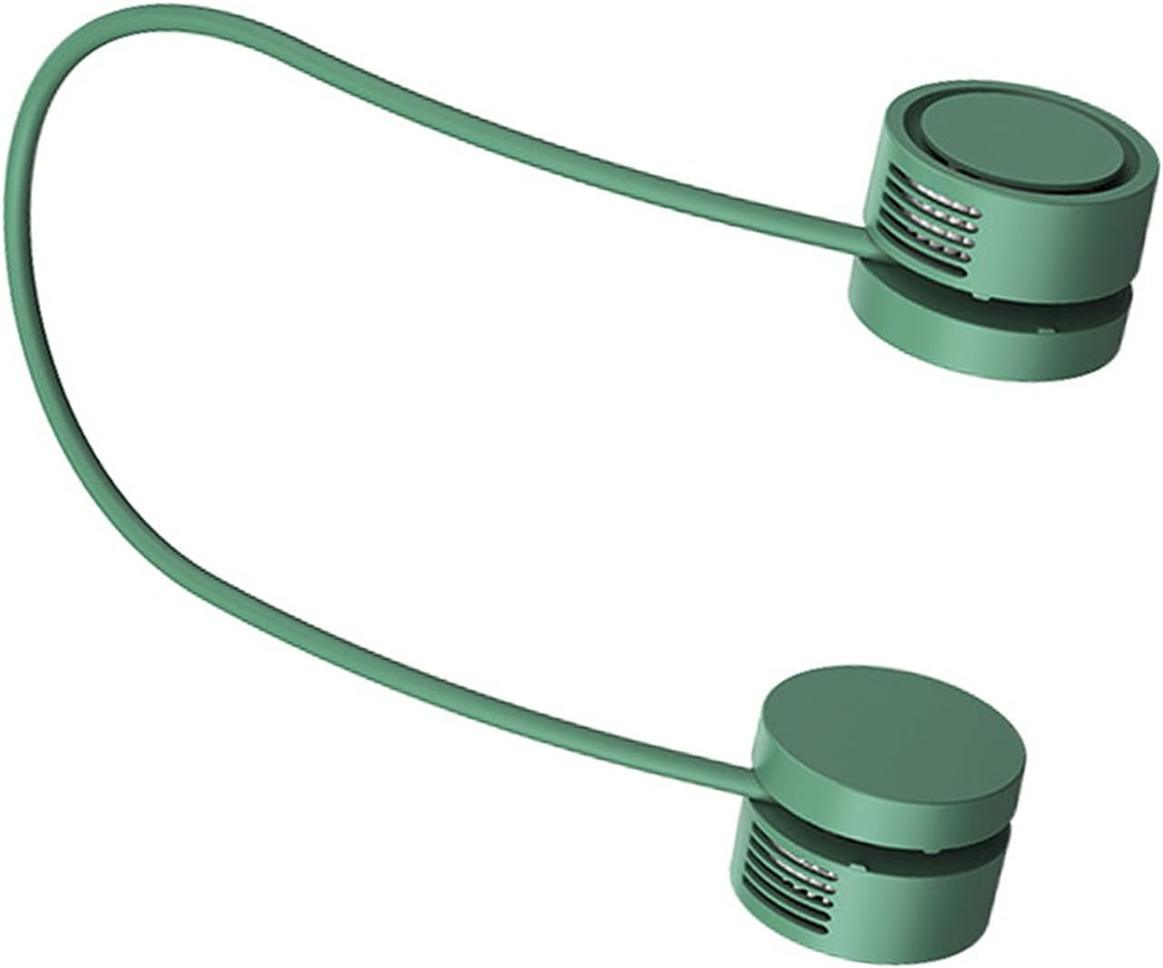 Ventilateur de Cou Mains Libres, Ventilateur de Cou Portable ABS pour Bureau (Vert) - 5