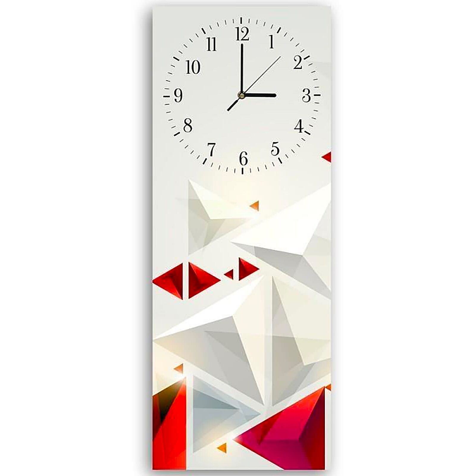 Horloge murale rectangulaire moderne en PVC pour salon 4 modèles