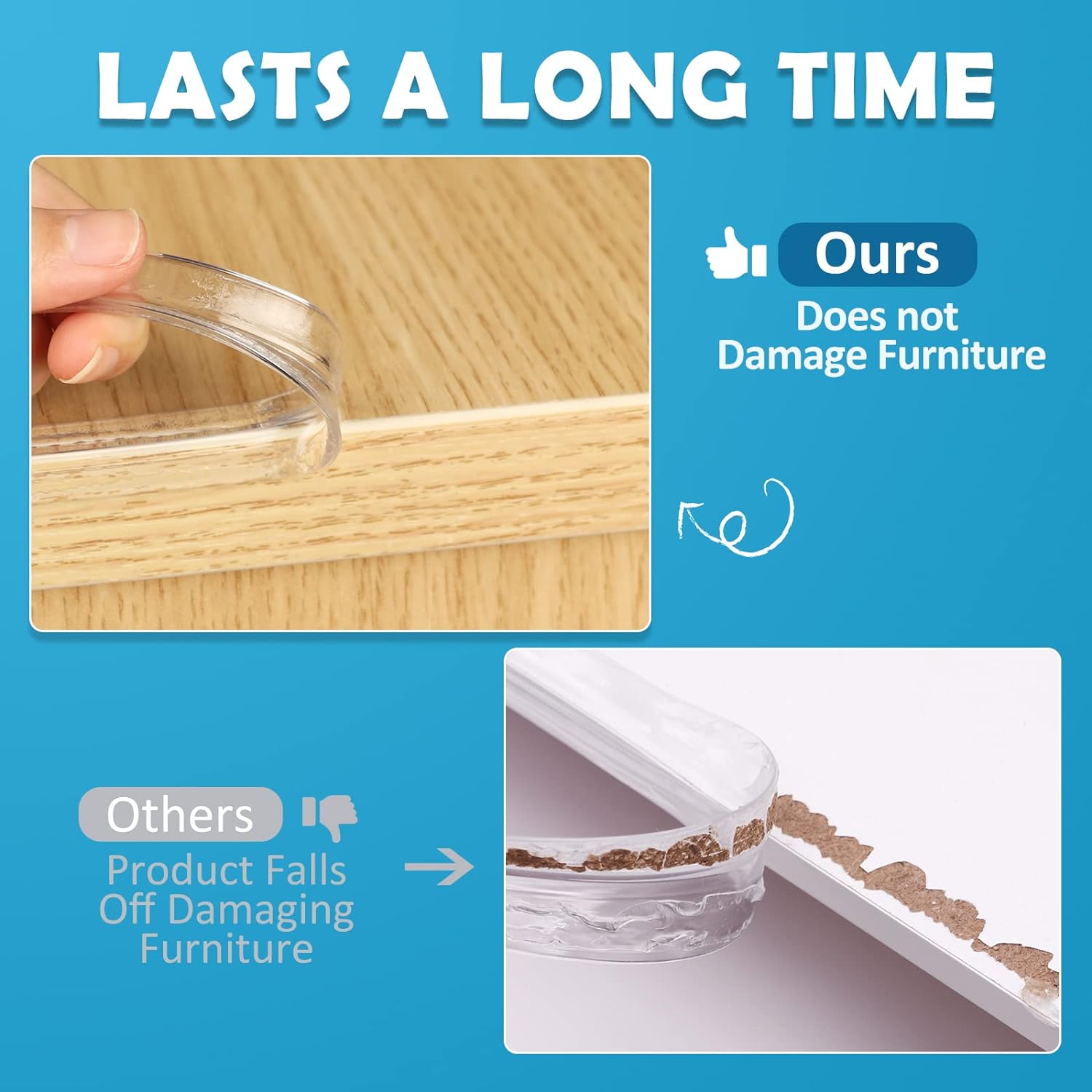 Protection pour bébé, protections d'angle de table, sécurité pour bébé et enfant, bande de protection souple de 6 m pour meubles - 4