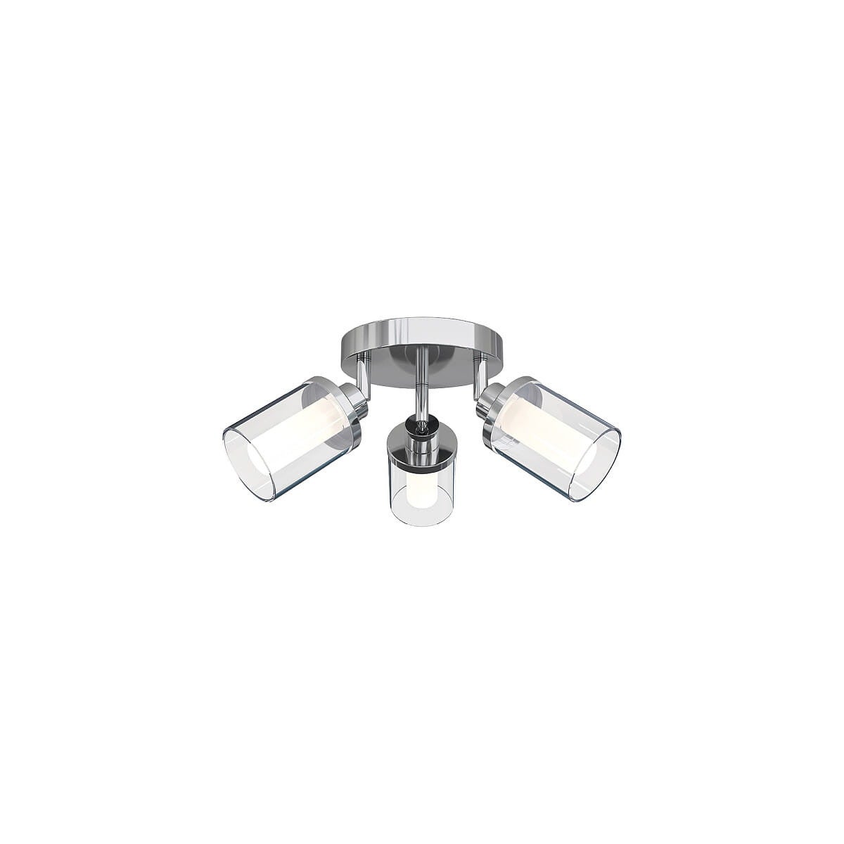 Lampa wisząca Vista chromowana przezroczysta 3xG9x25W wym: 18 x 35 x 35 cm metal Nowodvorski Lighting