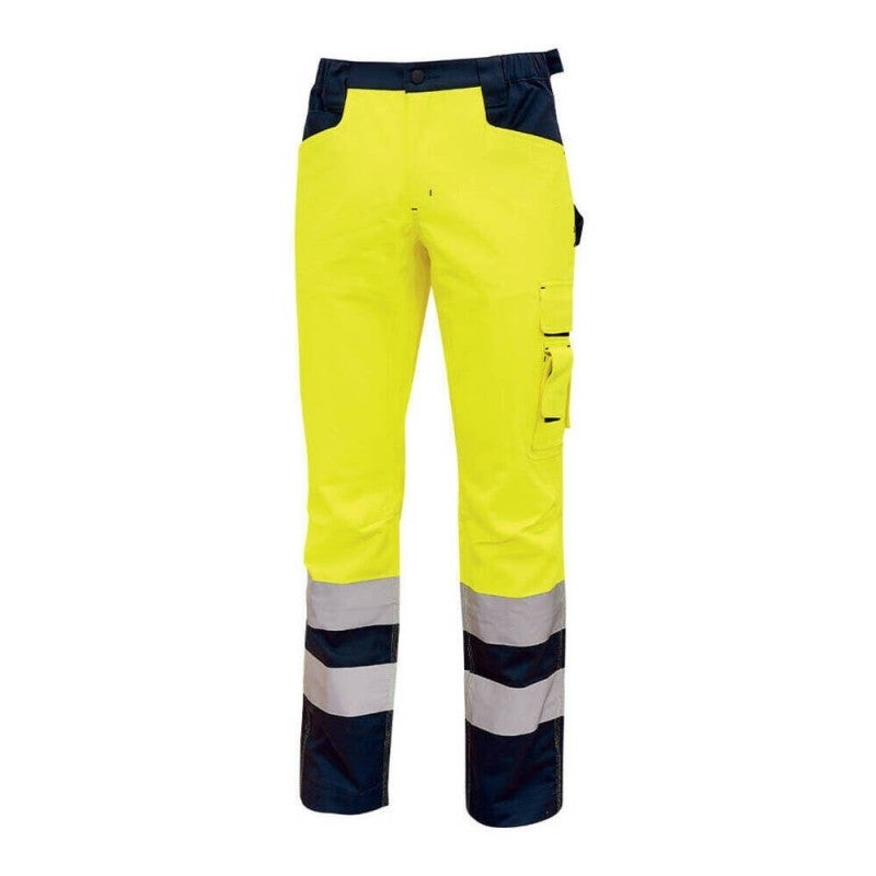 U-Power - Pantalon de travail jaune haute visibilité BEACON - Jaune - XL - 3