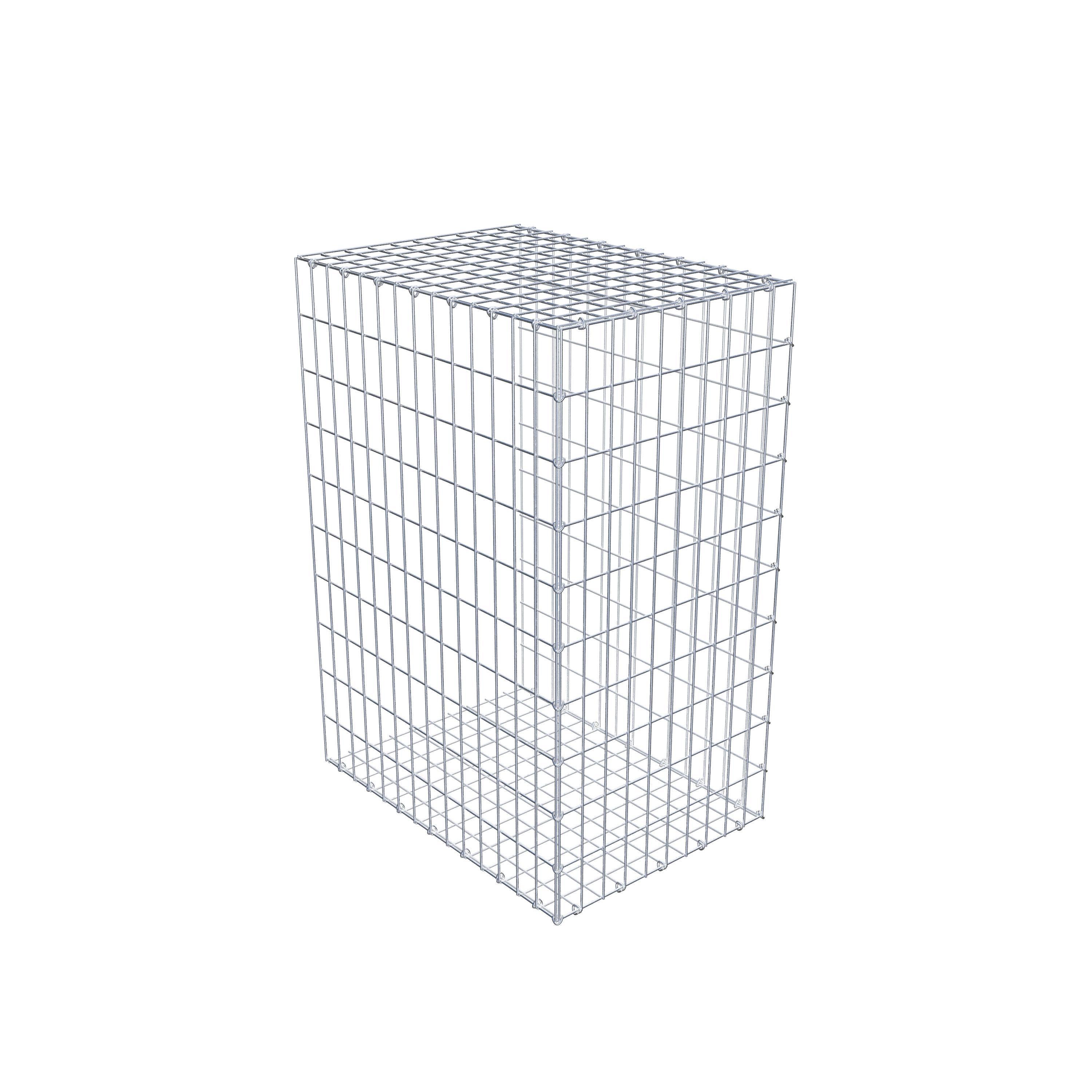 Gavión para alargar en acero galvanizado 100x70x50cm (LxAxP), malla 5 x 10cm, Anillo en C, sin rejilla frontal - 6