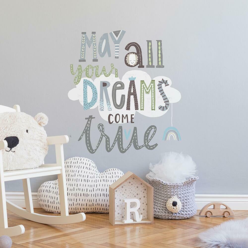 Sticker Mural Citation -May All Your Dreams Come True- Que tout tes ...