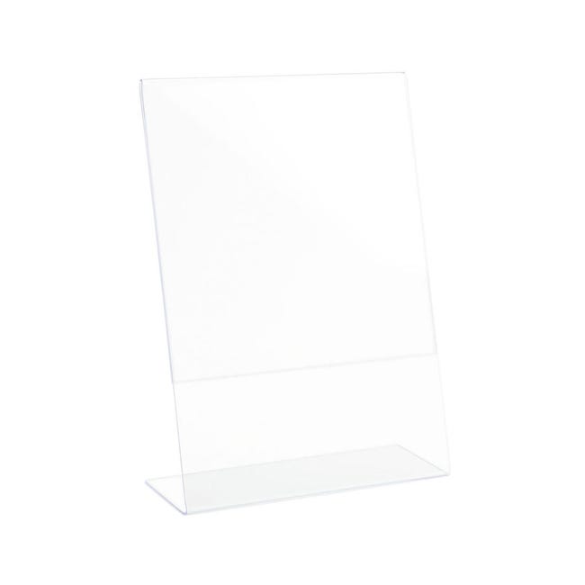 Espositori A4 Espositore Da Tavolo A4 In Acrilico E Legno - Doppia Faccia, Formato L, Per Ristoranti E Uffici Espositore Mms