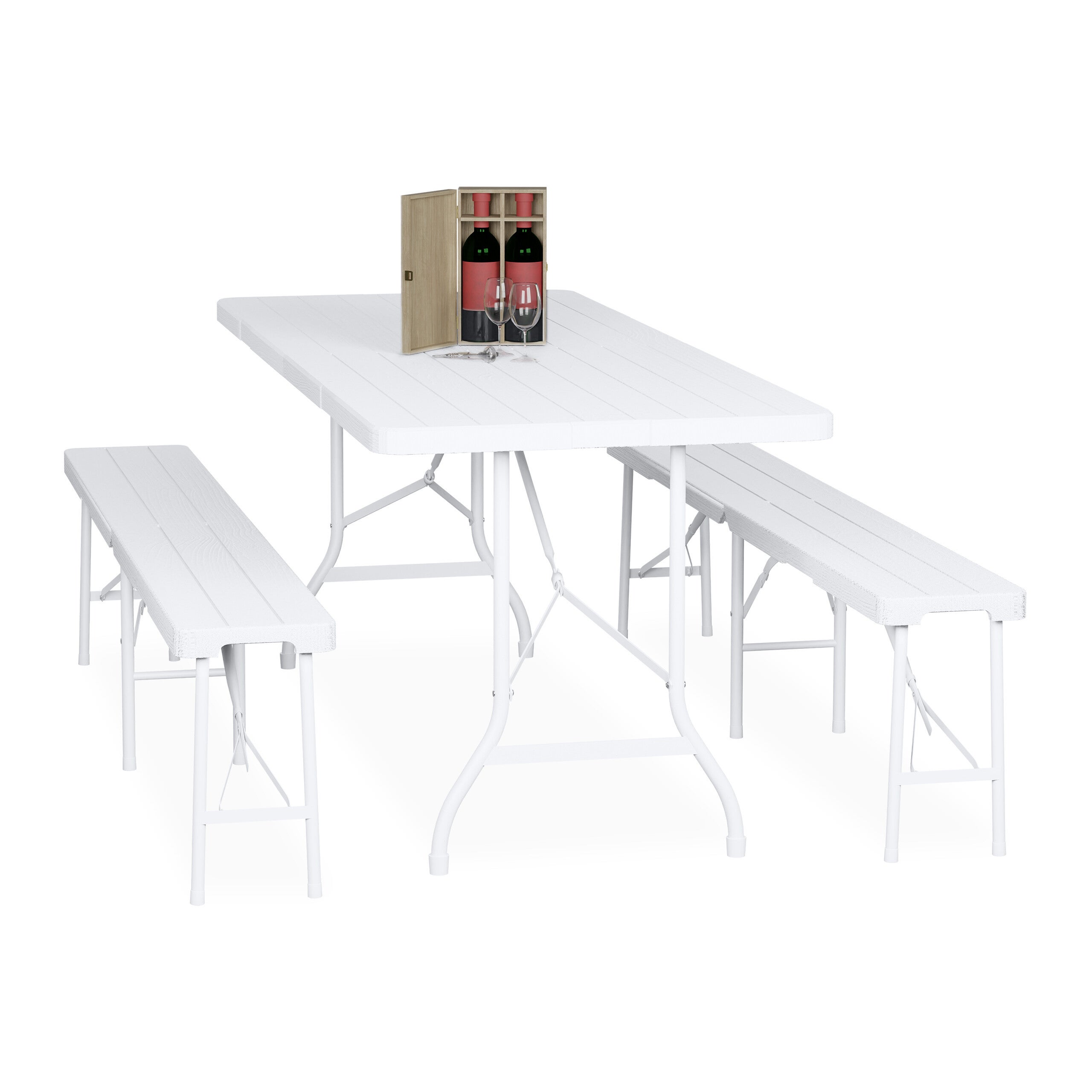 Tavolino da giardino quadrato 80x80 cm in legno di teak Narel