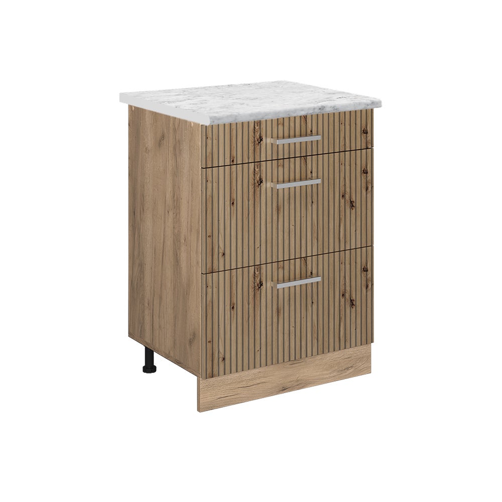 Vicco Szafka dolna do kuchni R-Line, Dąb rzemieślniczy, 60 cm BP Marmur