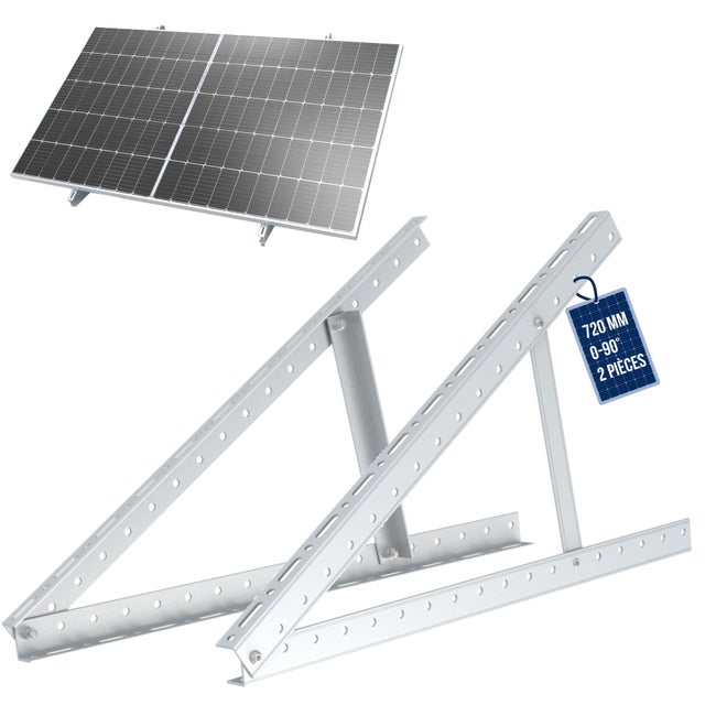 NUASOL Supporto per pannello solare Altezza fino a 72 cm Tetto a terrazza