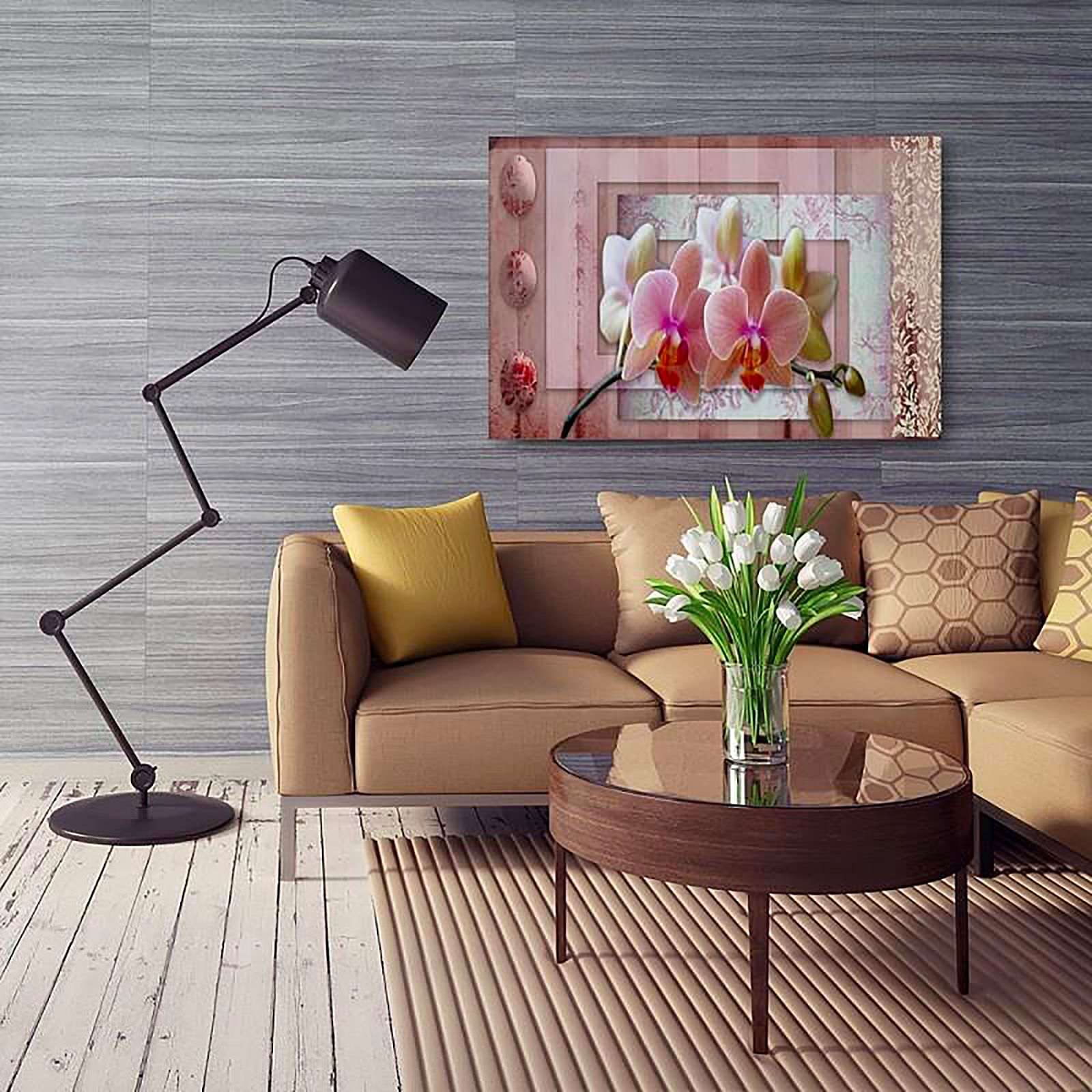 Tableau rose orchidée - 40 x 30 cm - 5