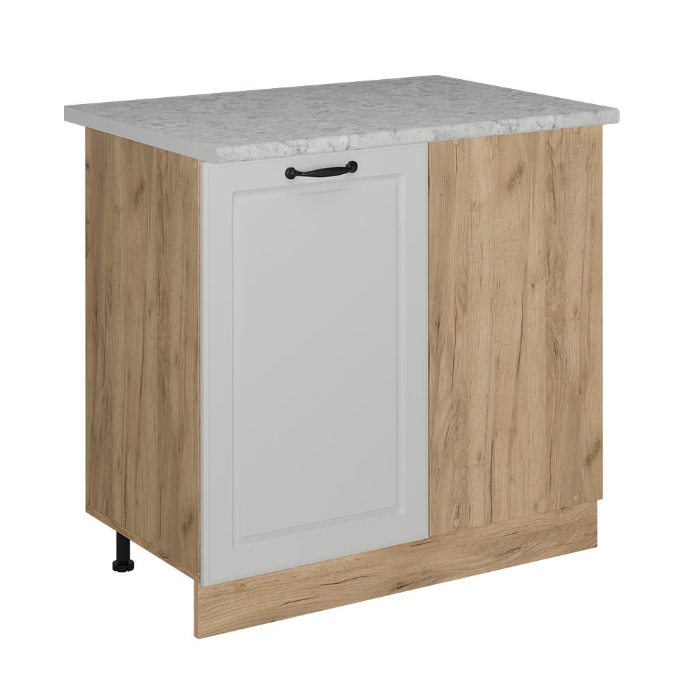 Vicco Szafka narożna R-Line, Biały domek wiejski, 86 cm BR Marmur
