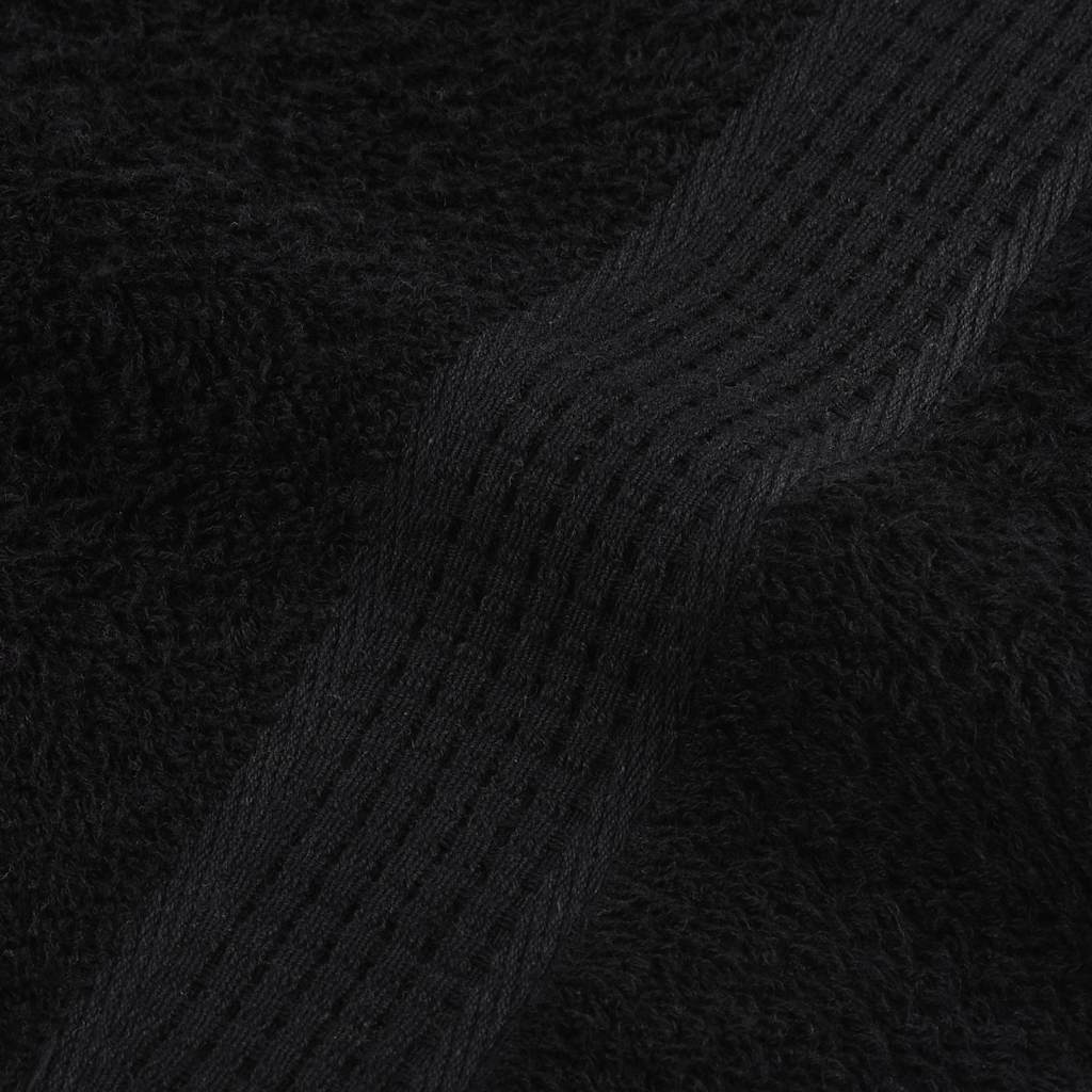 Serviettes de douche FROGN 2 pcs noir 70x140 cm 360 g/m² vidaXL - 7