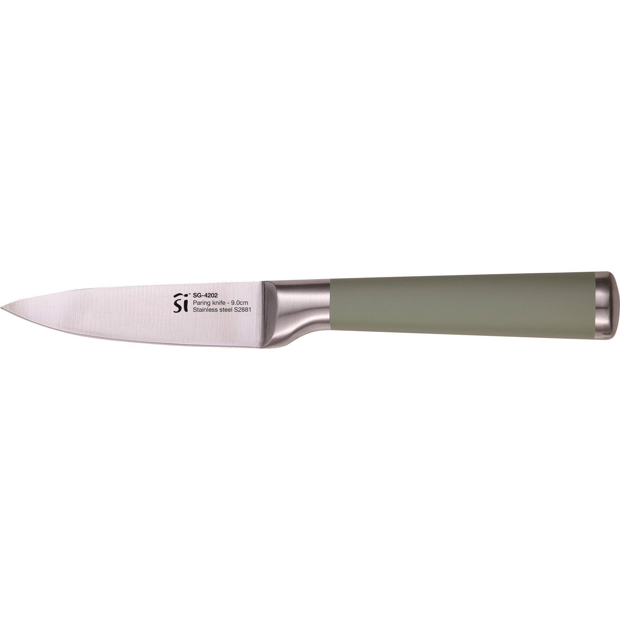 Coffret de 4 couteaux verts en inox - 5