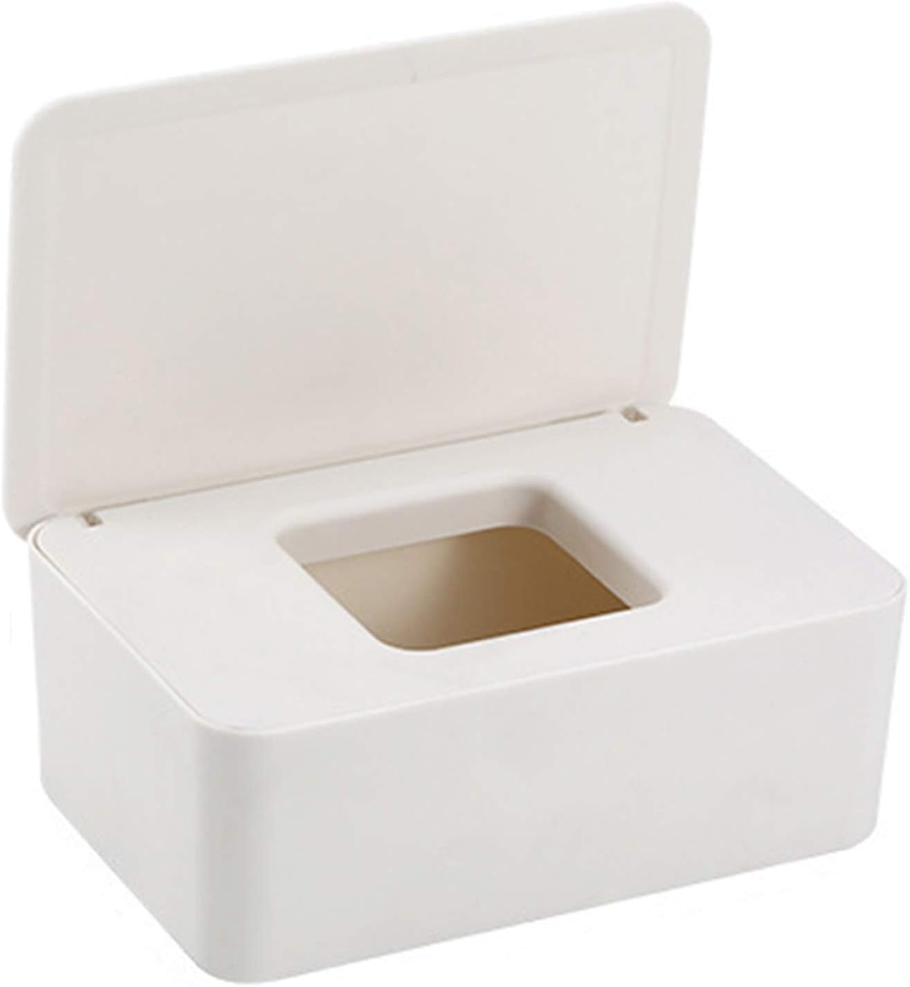 Etui na chusteczki, nawilżane chusteczki dla niemowląt, serwetki itp. - 1 szt., białe, 20,5 × 12 × 10 cm