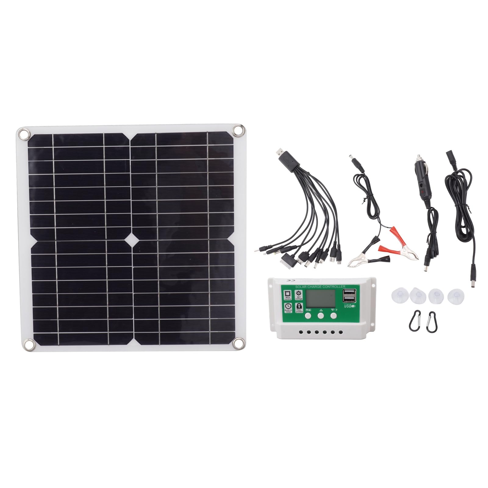 Panneau Solaire 12W Rechargeable Pour Caméras De Sécurité – Compatible Ring Spotlight XL, Bird Feeder, Etc. – IP66, Câble Long 3m - 3