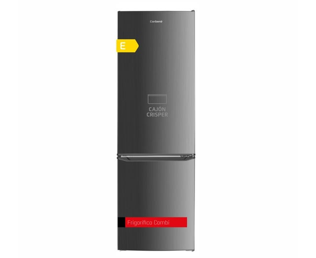 Corberó - Frigorífico Combi CCH1824EX | 262L Estático | LED, Crisper, 40 Db, Clase E | Plateado