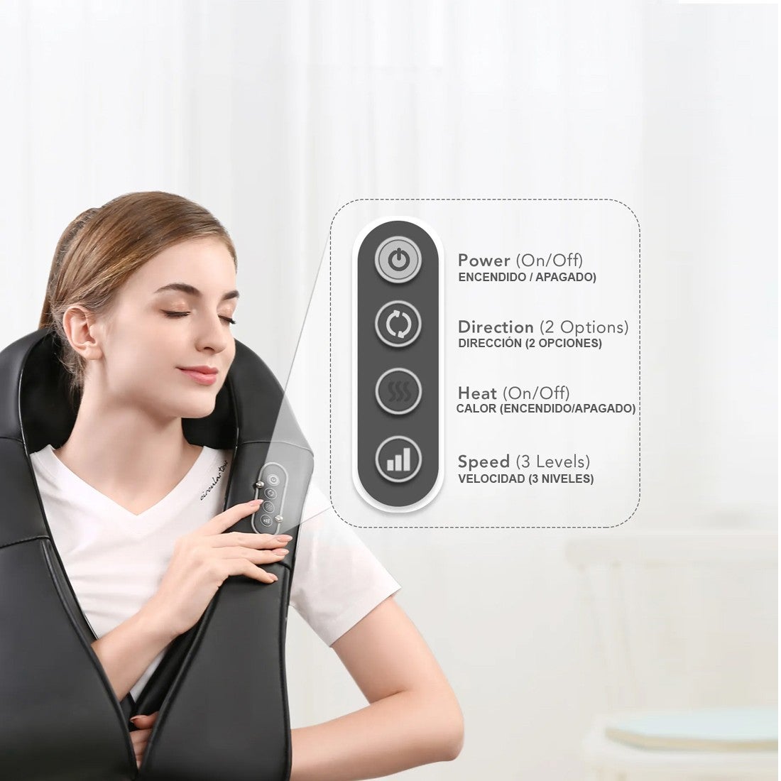 Massaggio Massaggiatore A Impulsi Magnetici Collo Cervicale Fascia Termica Collo TrAdE Shop Traesio - Foto 2