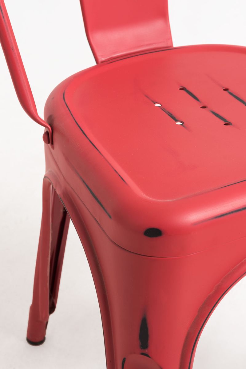 Pack 2 Cadeiras Torix Vintage - Vermelho vintage - 7