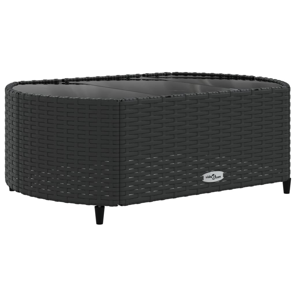 Salon de jardin 5 pcs | Mobilier de jardin | Salon d'extérieur avec coussins noir résine tressée CFW310778 - 4