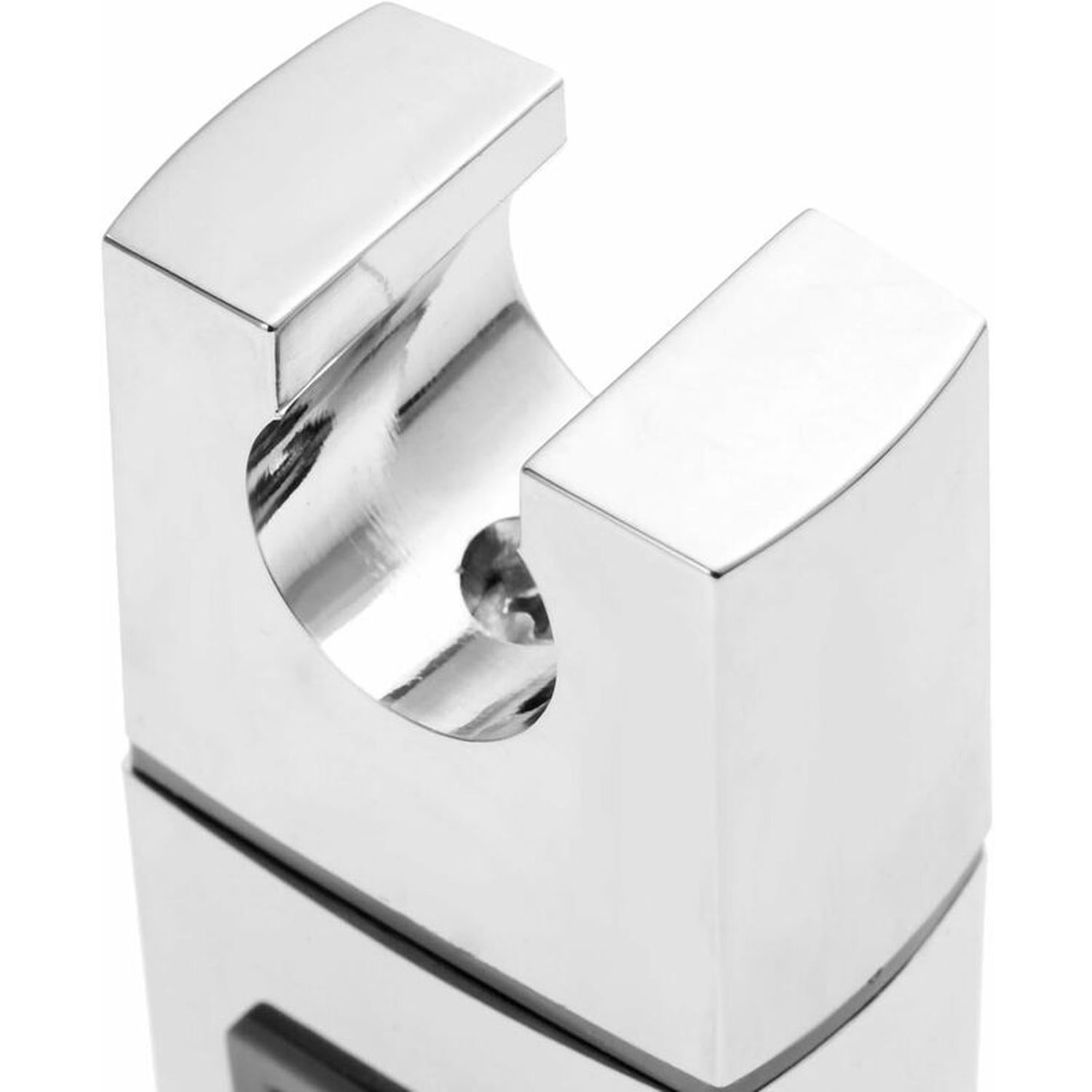 Support Coulissant de Pommeau de Douche pour rail-15 x 30mm-rectangulaire, Support de Douche à Main Remplaçable carré, Support de Douchette ABS Chromé - 4
