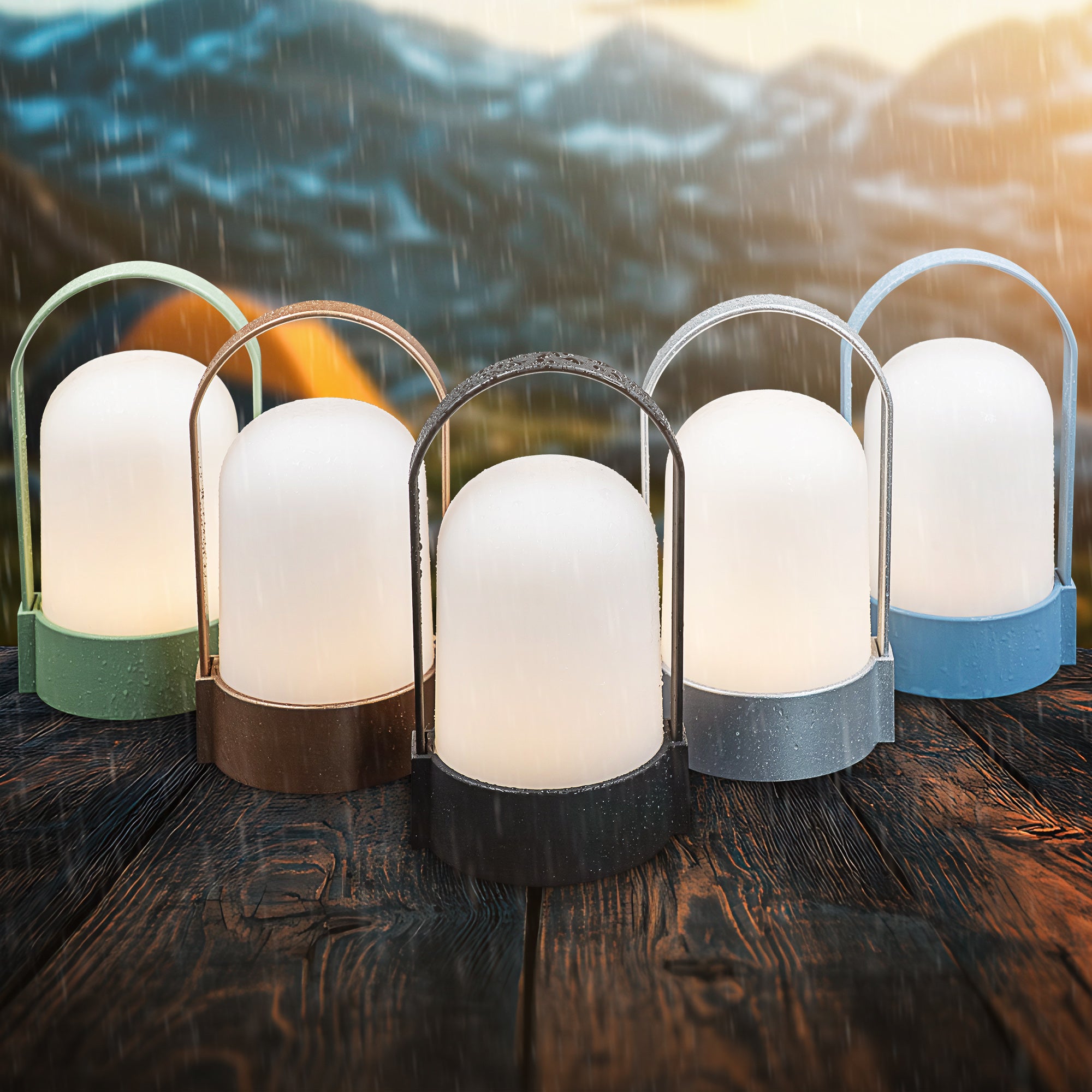 Lampe LED rechargeable avec variateur tactile - niveaux, USB-C, LED 1W 70lm, lumière chaude 3.000K, IP44, 90x80x155mm, portable - Briloner - 7